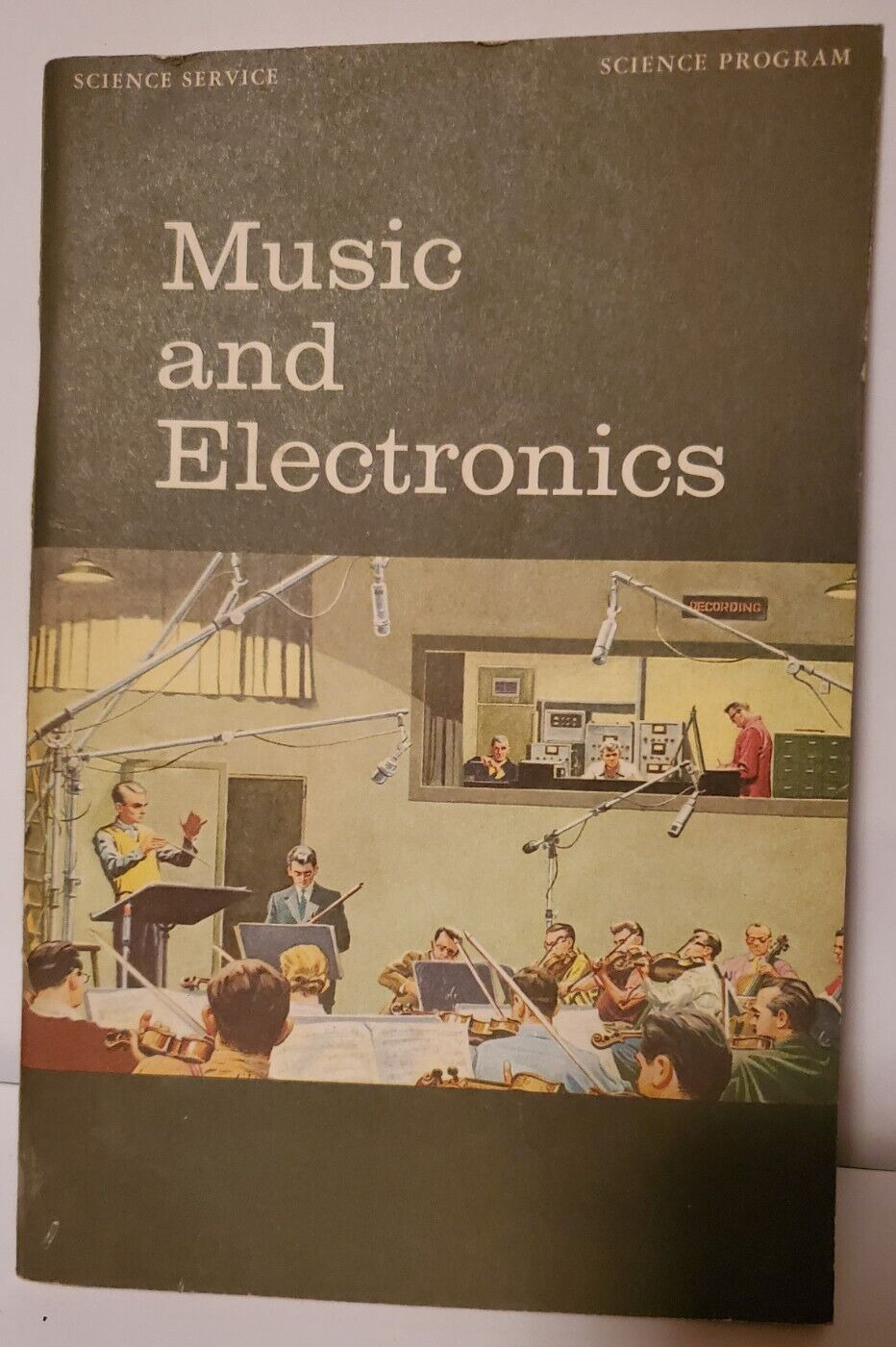 Vtg 1967 Music & Electronics Science Service Program Booklet ~ Stickers Unused