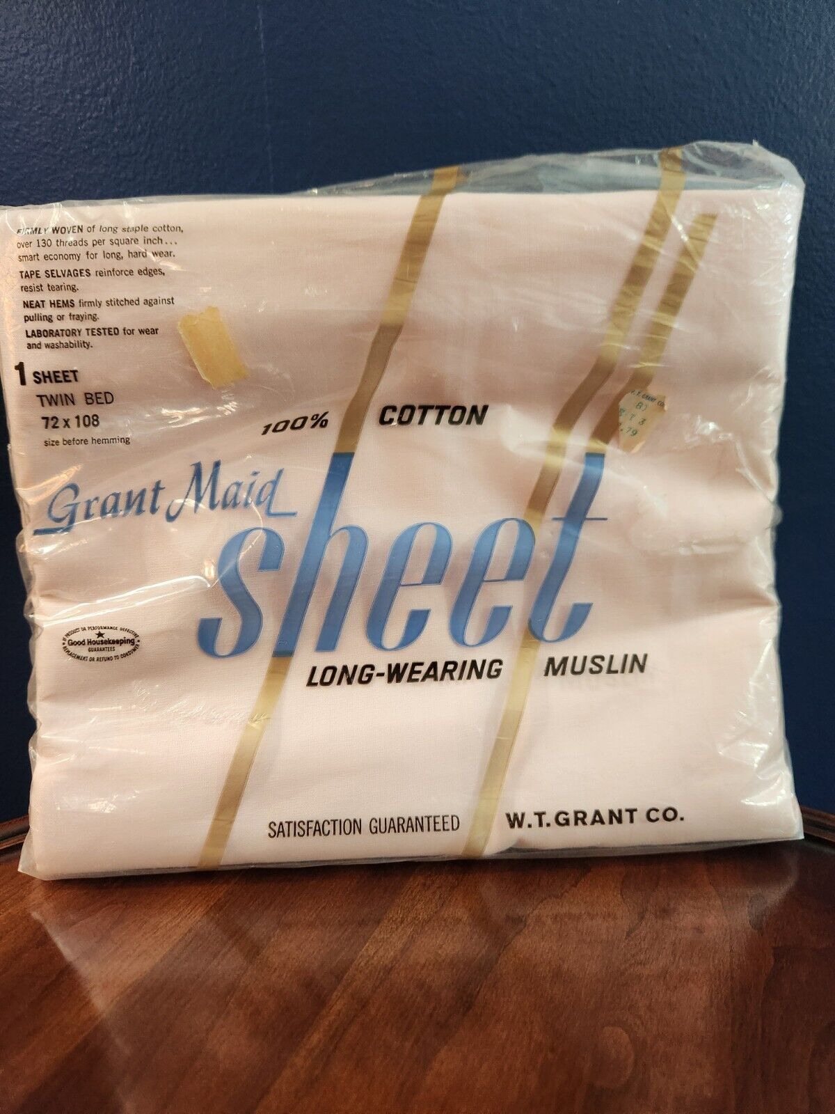 Grant Maid Sheet Muslin 72x108 Before Hemming Twin Bed Long Wearing Muslin Pink