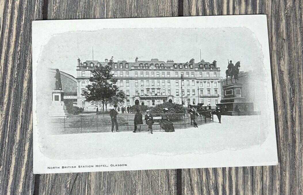 Vintage North British Station Hotel Glasgow Postcard 