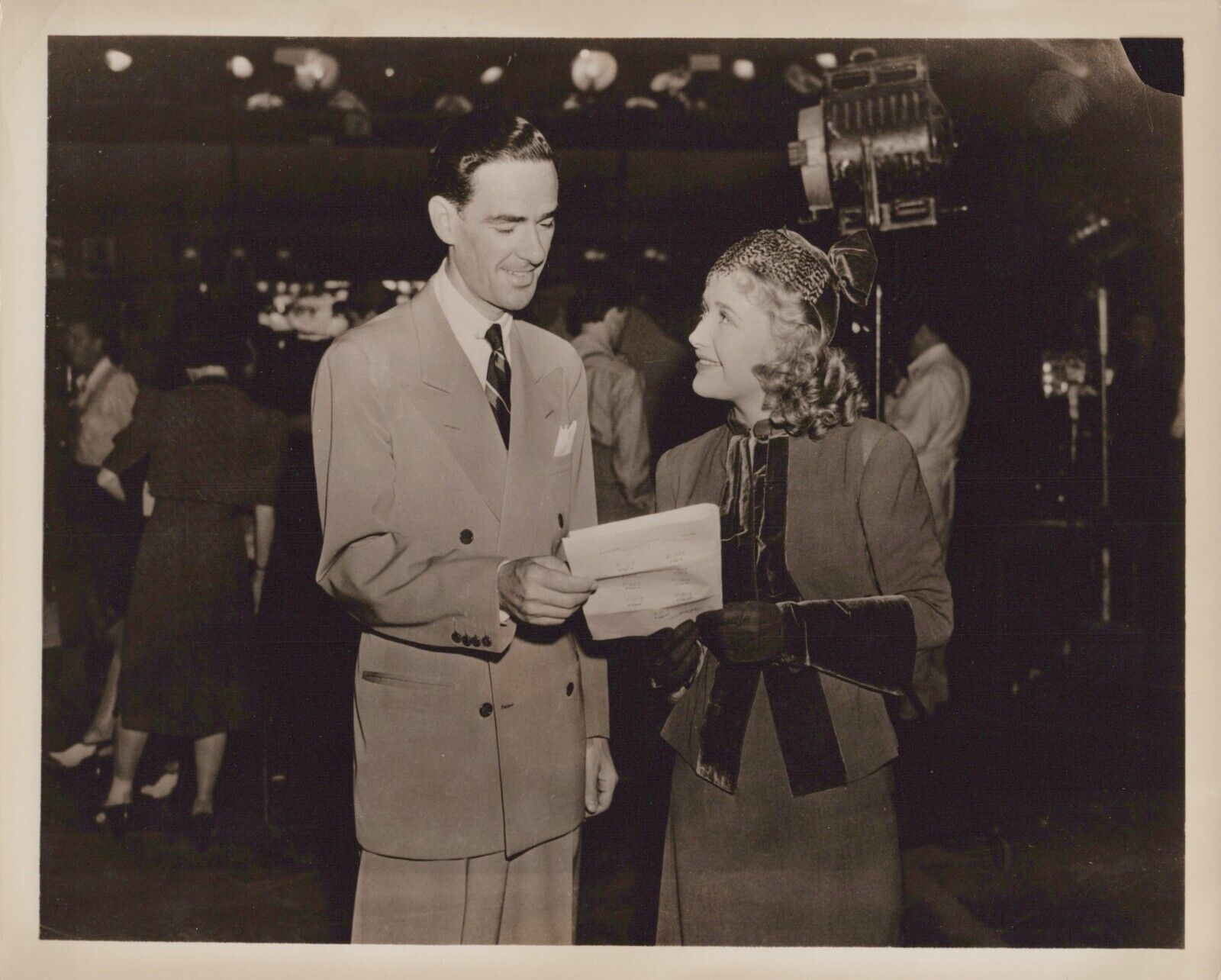 Priscilla Lane + Will Osborne (1940s)❤ Vintage Hollywood Collectable Photo K 540