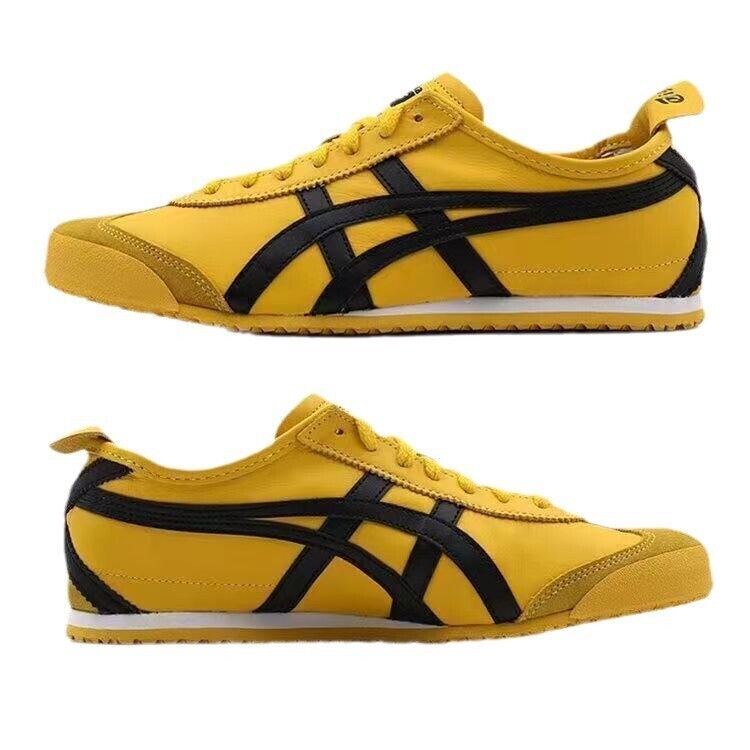 [HOT] Onitsuka Tiger MEXICO 66 Sneakers ( DL408-0490)Yellow/Black Unisex Shoes