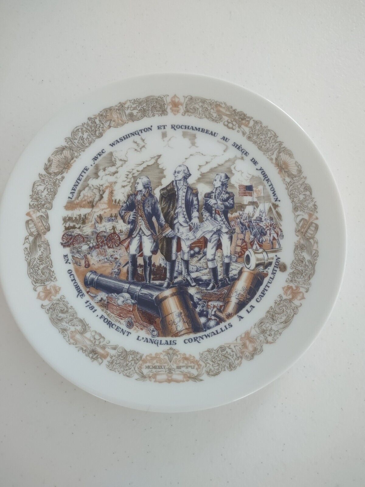 Vintage American Revolution Henri D'Arceau-Limoges Collector Plate - No 202