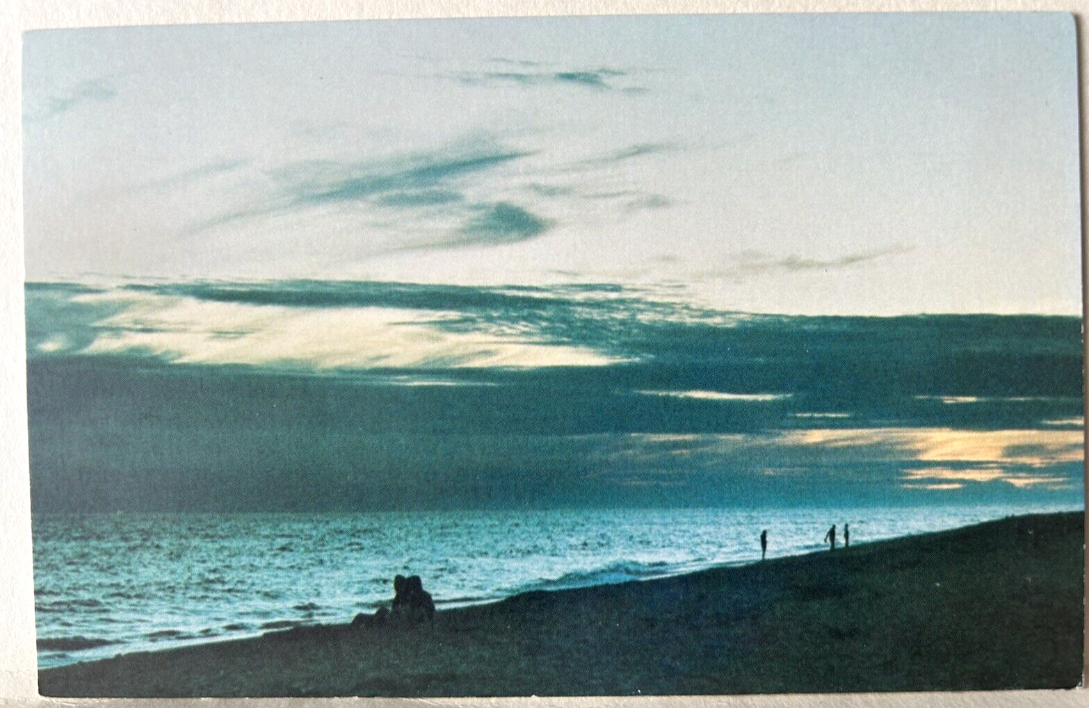 Nantucket Massachusetts Beach Sunset The Far-Away Island VTG Postcard -  A7