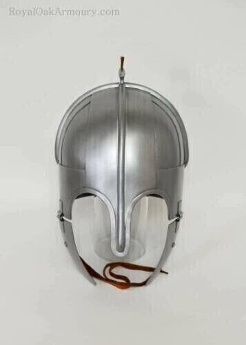 Medieval Anglo-Saxon helmet Wearable Armor Helmet Silver Polish