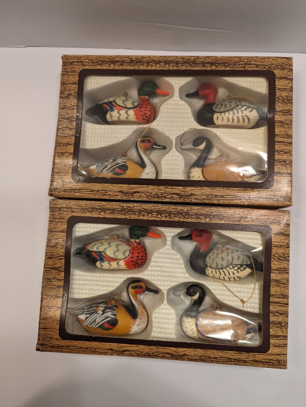 VTG Pacific Rim Hong Kong Set Of 2 Miniature 4 Duck Ornaments