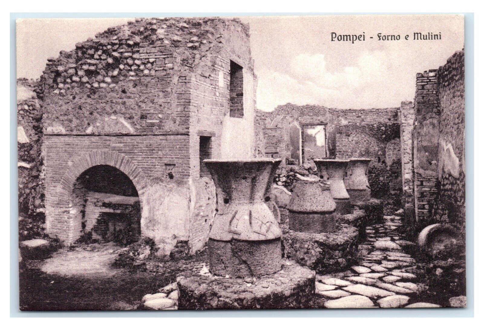 Postcard Pompei - forno e Mulini L4