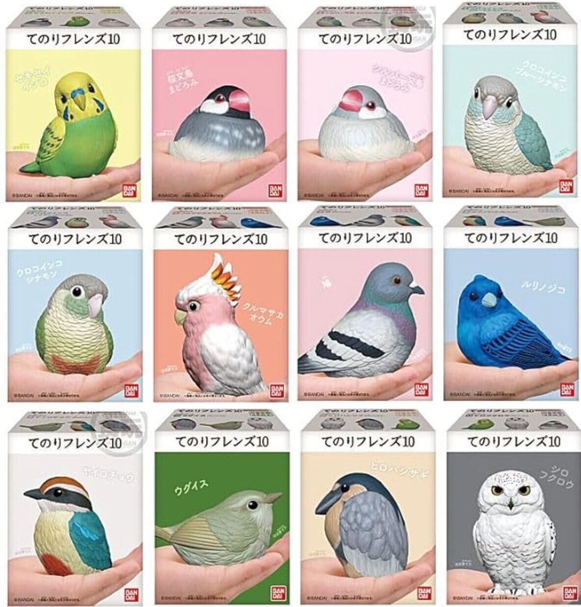 Tenori Friends vol.10 Birds 12 Figure Complete Set BANDAI from Japan