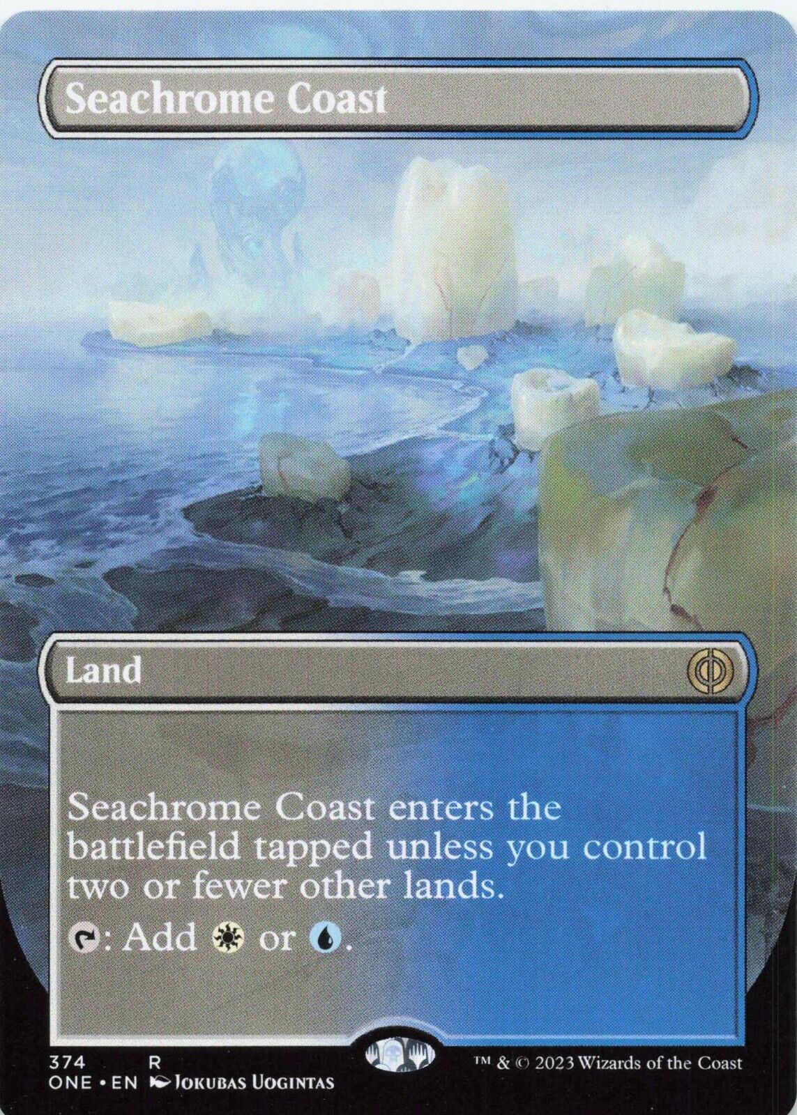 Magic The Gathering - Seachrome Coast (Borderless) NF ONE #374