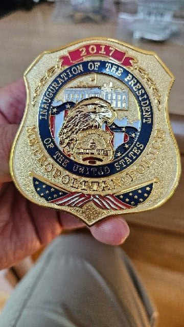 2017 Inaugural MPDC Metropolitan Police piece aka The Trump Badge