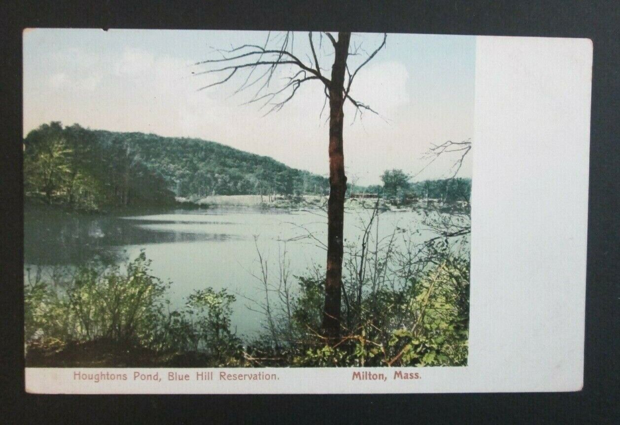 Houghton\'s Pond Blue Hill Reservation Milton MA Unposted UDB Postcard