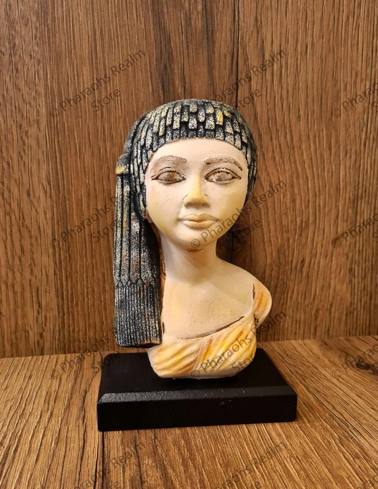 A one-of-a-kind replica bust of Princess Meritaten from ancient Egypt
