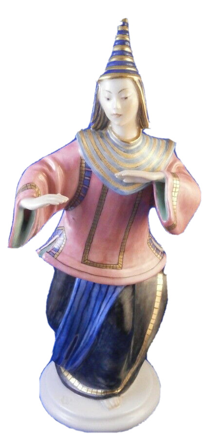 Rare Antique Nymphenburg Porcelain Thai Dancer Figurine Figure Porzellan Figur