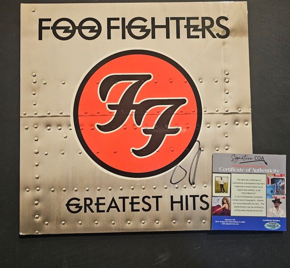 Dave Grohl Signed Autographed Foo Fighters Greatest Hits LP Vinyl  Certified COA