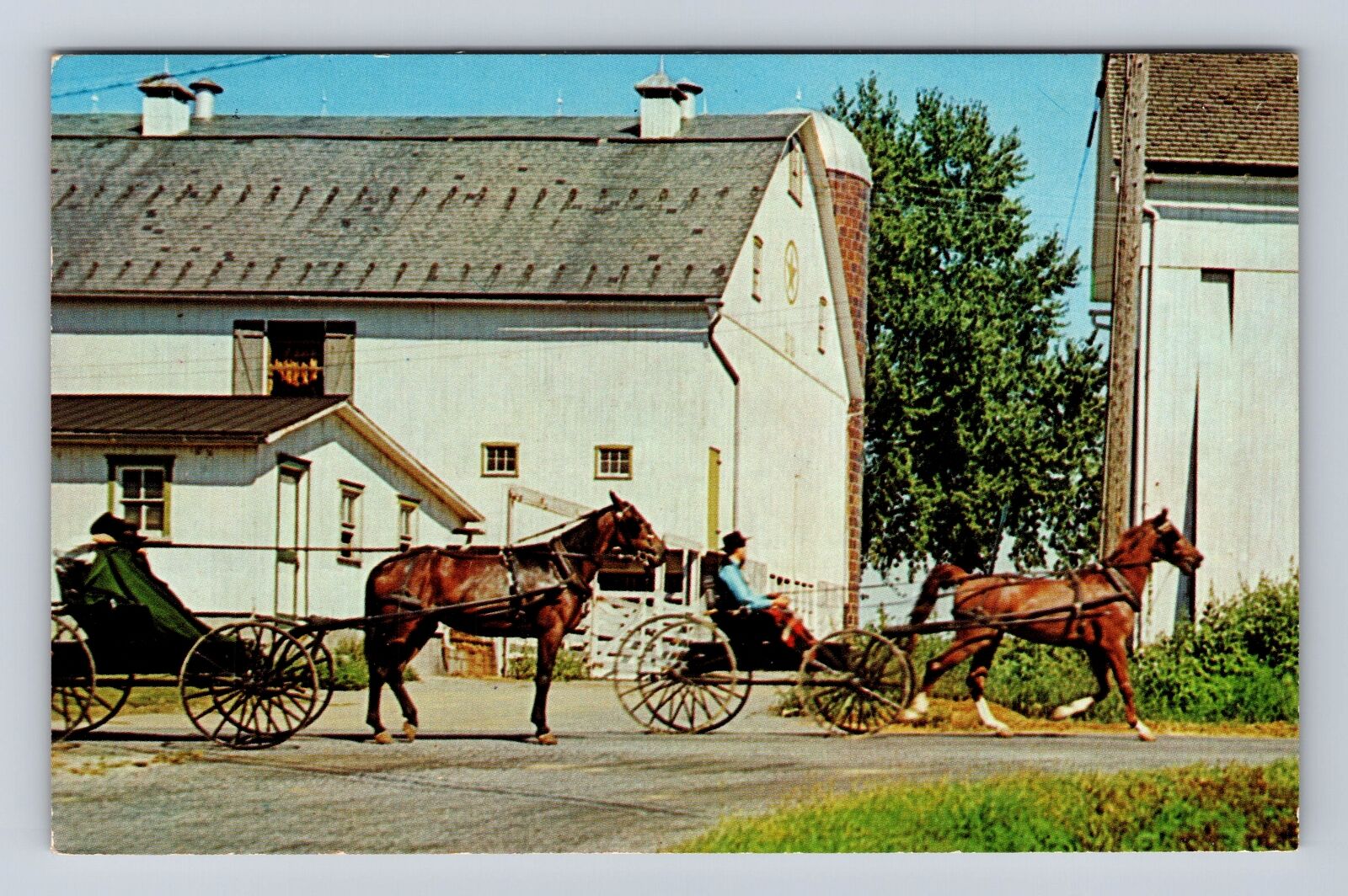 PA-Pennsylvania, General Greetings Amish Boys, Antique, Vintage c1960 Postcard