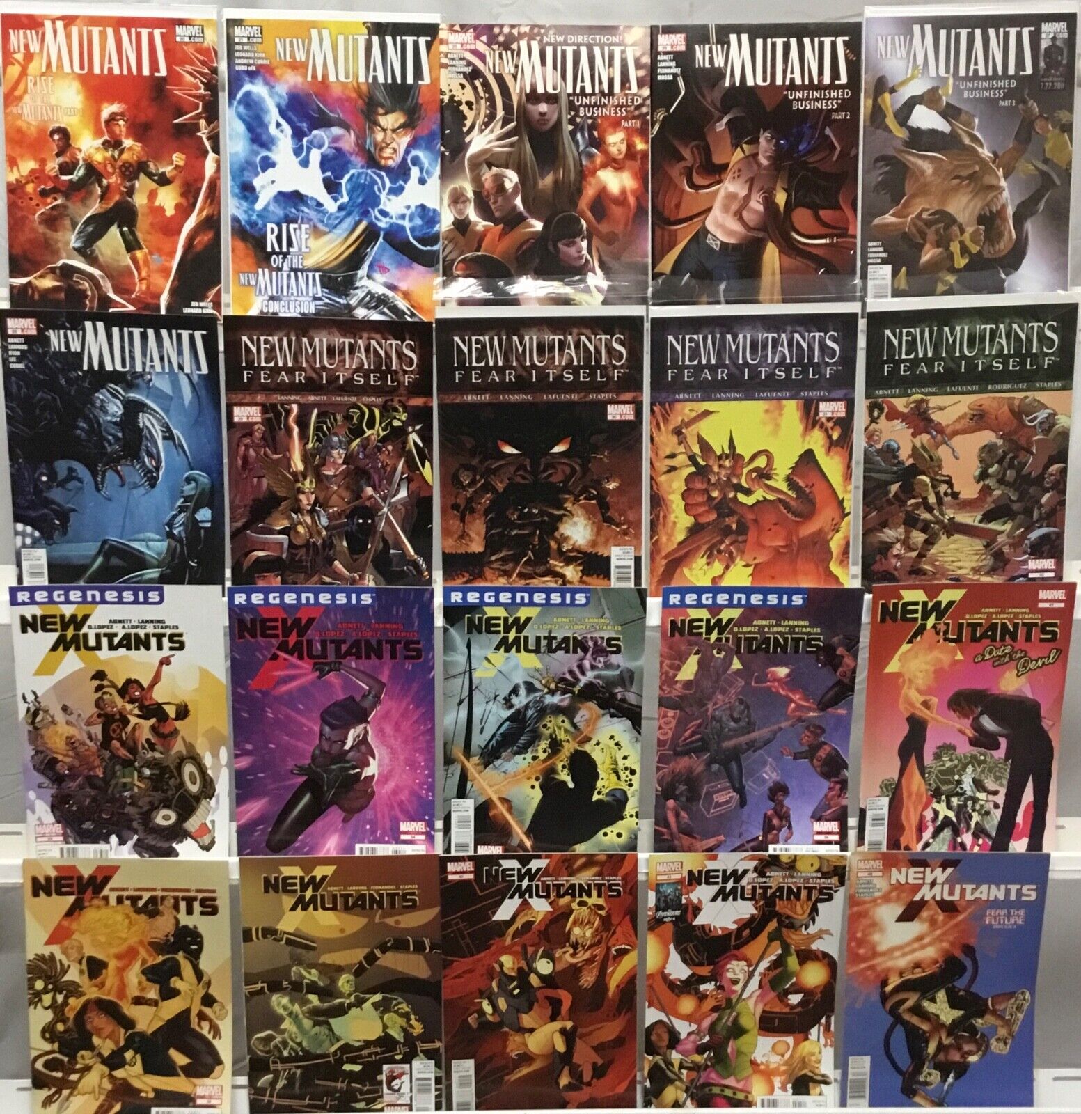 Marvel Comics New Mutants Series 3 Comic Book Lot of 20 Issues