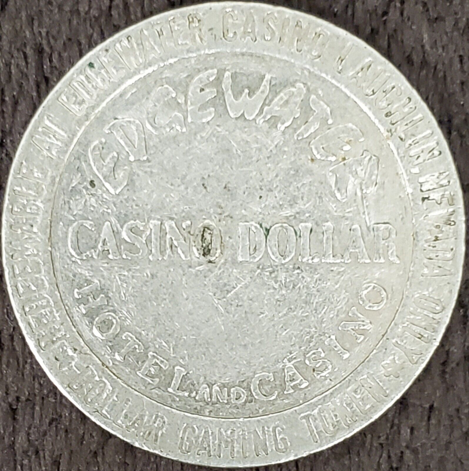 Vintage Edgewater Casino One Dollar Coin