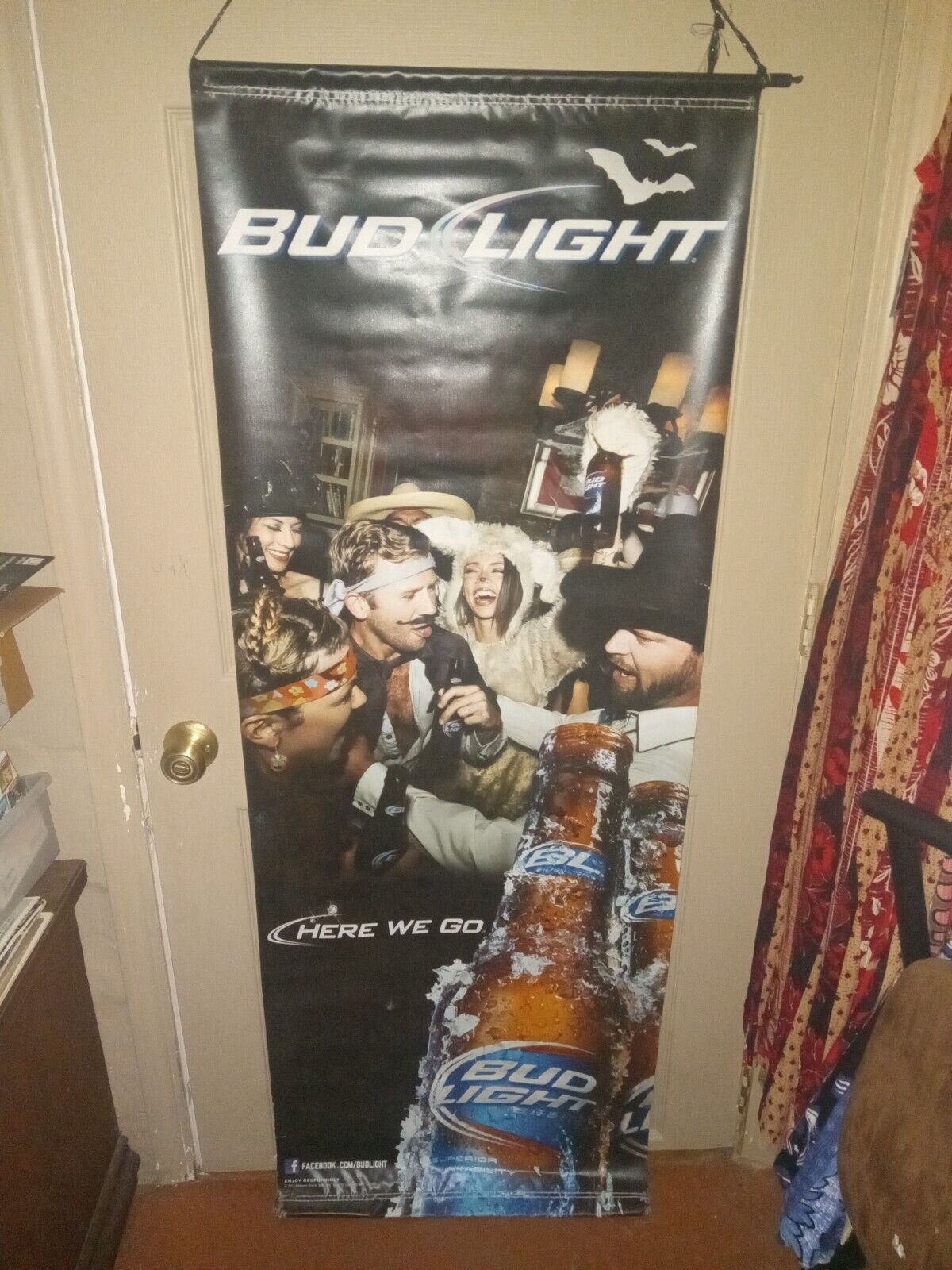 2012 Bud Light Budweiser Banner 5\' Halloween Theme
