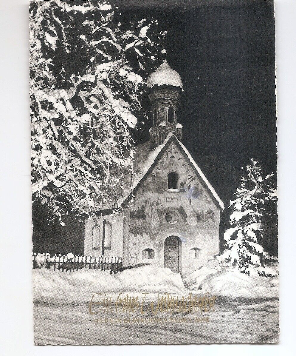 Postcard - Church And Winter Scene - Christmas And New Years