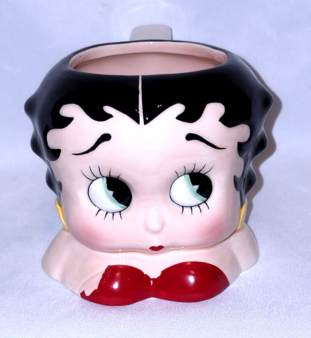 Vintage Betty Boop Stars 1995 Vandor King Coffee Mug 3D Sculpted Face Cup