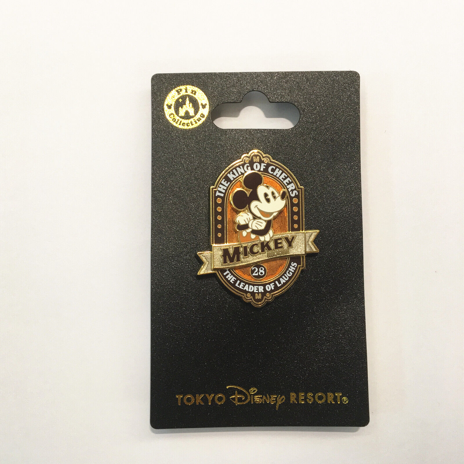 Disney Pins Tokyo The King Of Cheers Mickey 28 Anniversary new on Card