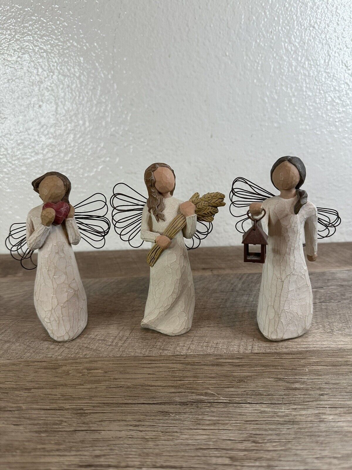 Lot Of 3 Demdaco Susan Lordi Willow Tree Angel Of The Heart, Autumn, And Of Hope