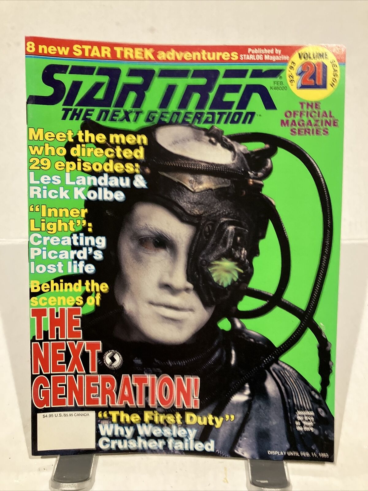1992 Star Trek The Next Generation Magazine Volume 21