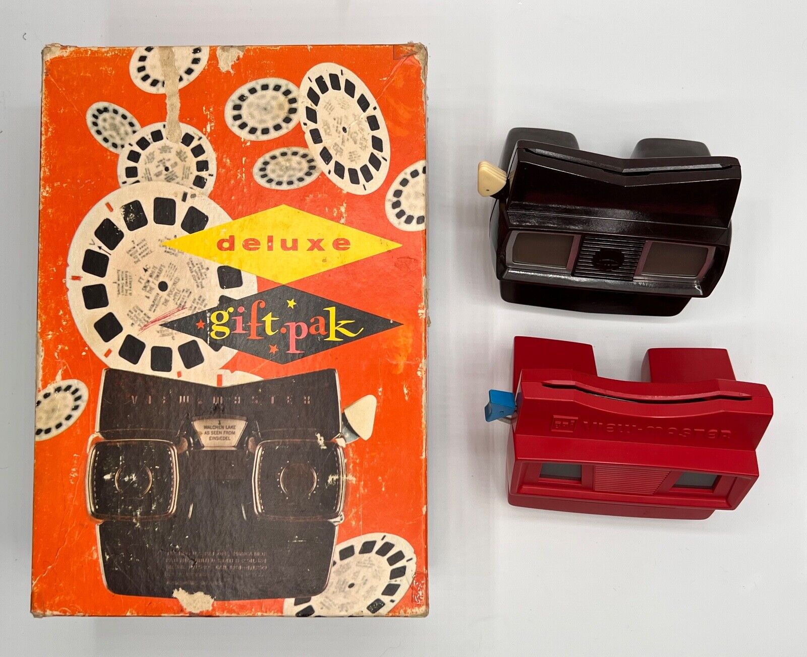 Two Vintage View-Master's with Original Box and 21 Sought After Reels
