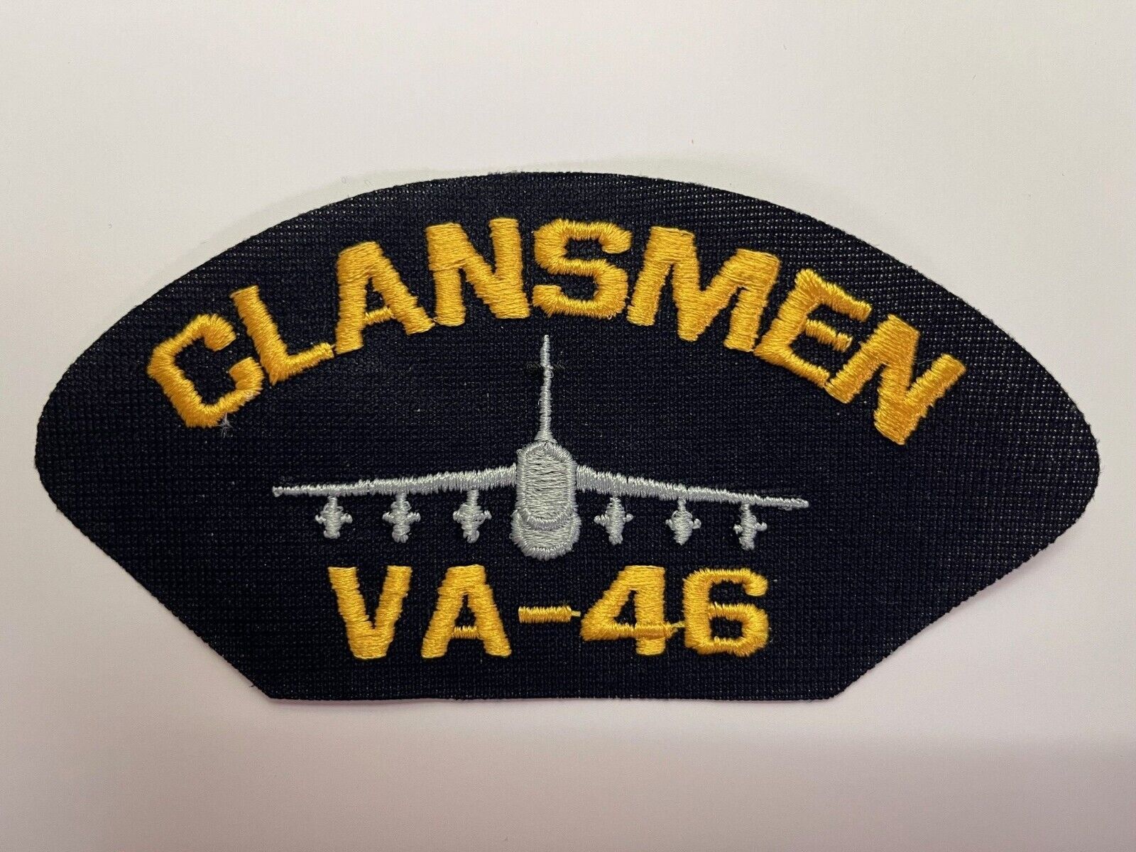 Clansmen VA-46 Navy with Silver Airplane PATCH