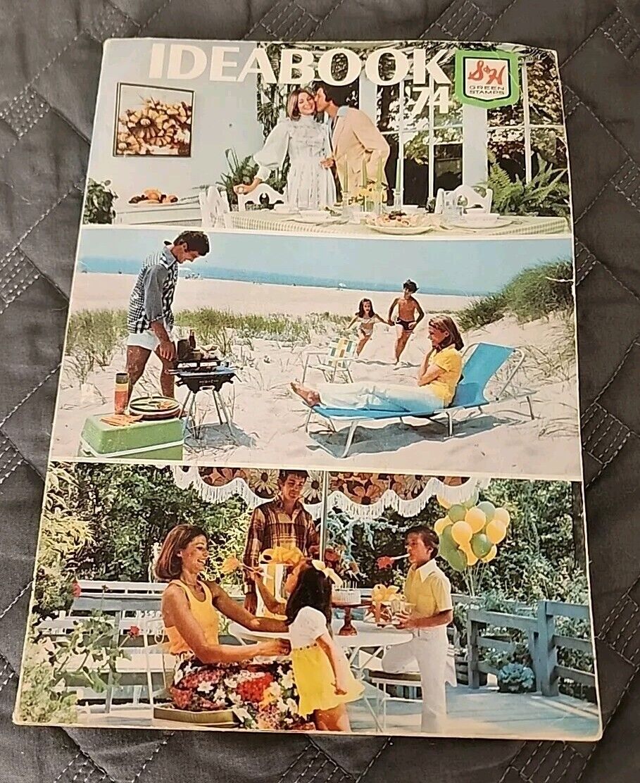 1974 S&H Green Stamps Ideabook WITH ALL OF THE VINTAGE PROMO INSERTS