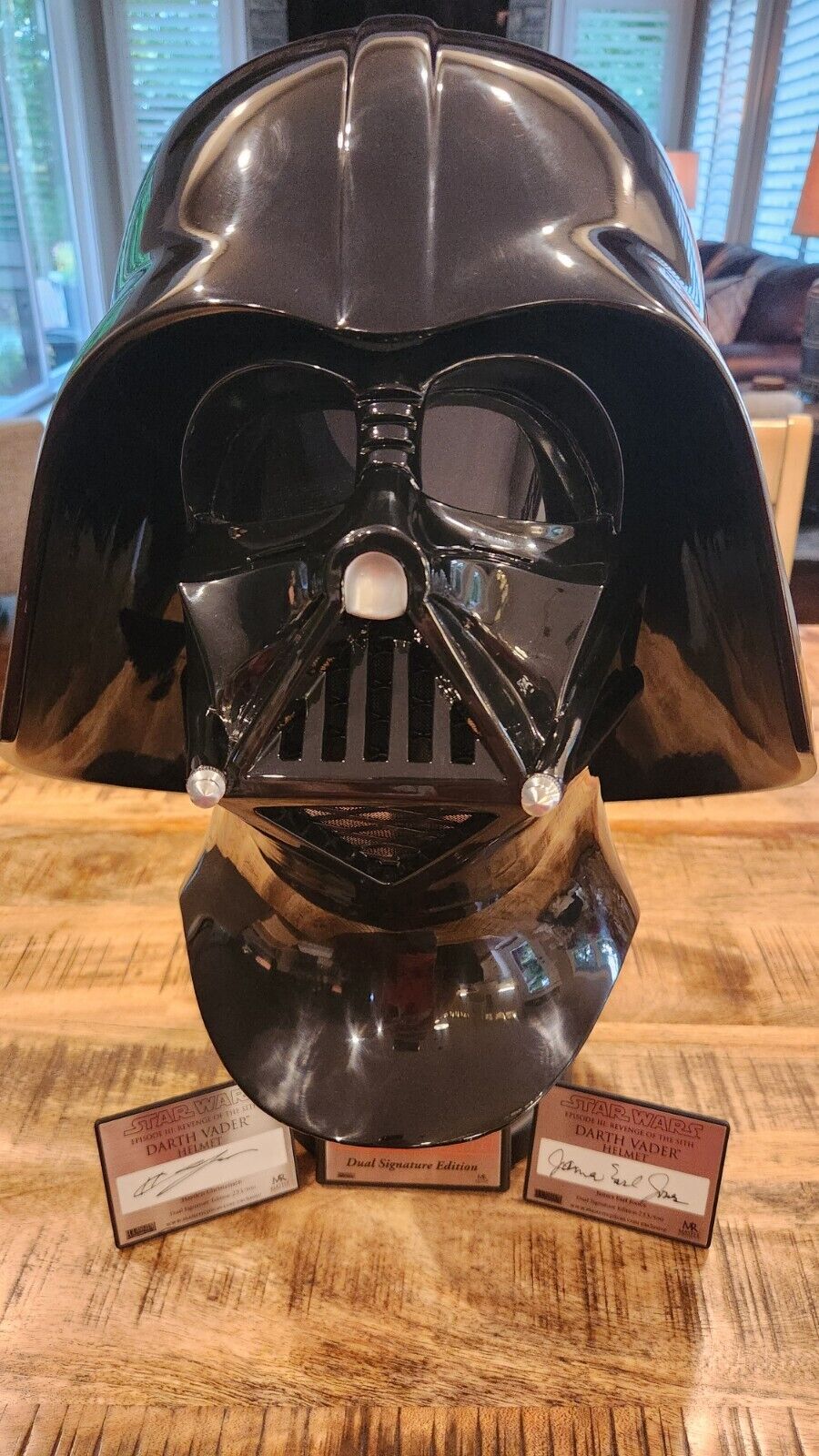 Master Replicas Star Wars Darth Vader Helmet ROTS Dual Signature Ed 253/500