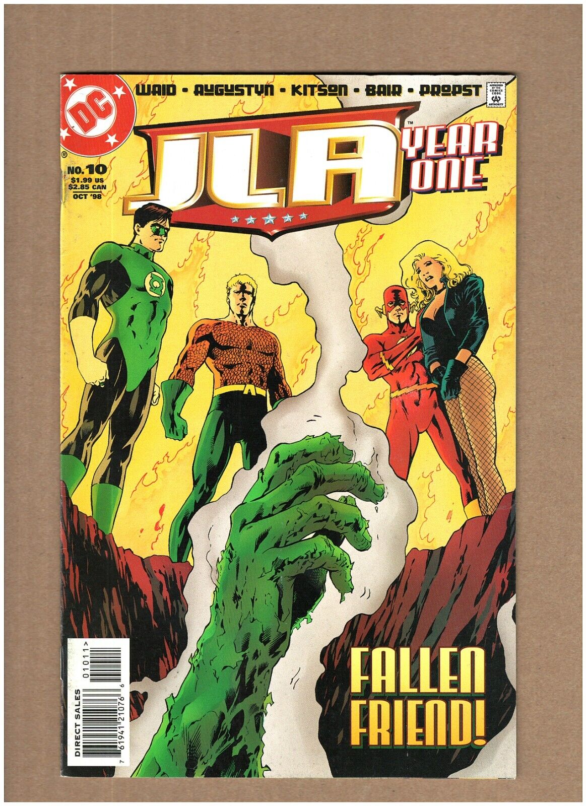 JLA: Year One #10 DC Comics 1998 Mark Waid Flash Green Lantern VF 8.0