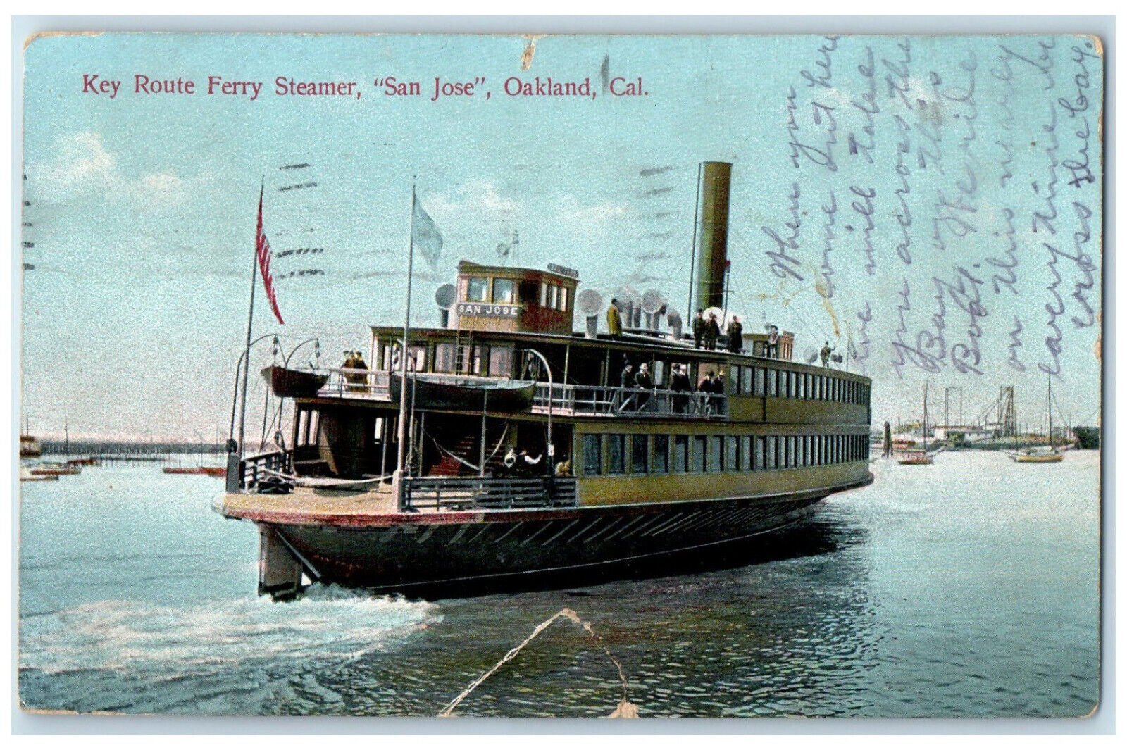 1910 Key Route Ferry Steamer \