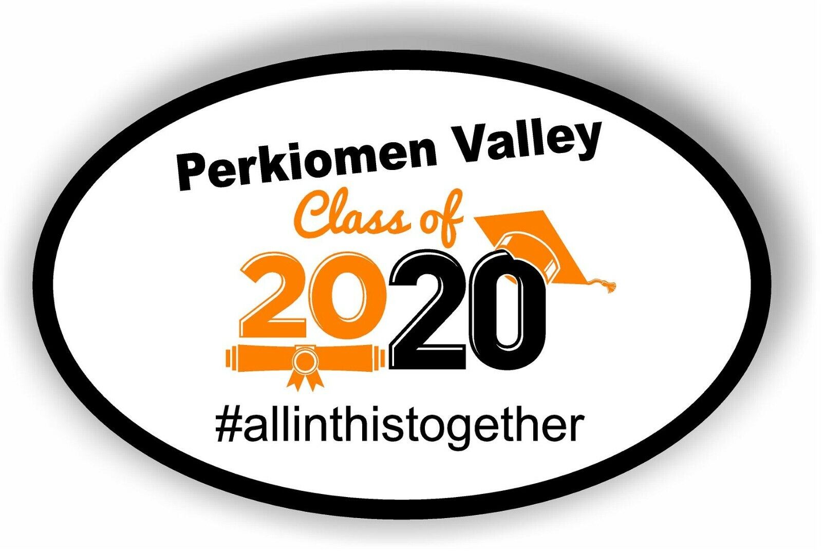 Perkiomen Valley Class of 2020 Graduation Car magnet Magnetic Bumper Sticker 
