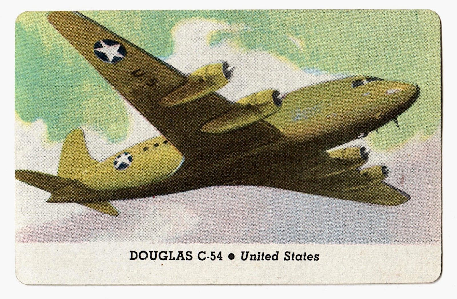 Vintage 1944 Aeroplanes Series C Douglas \
