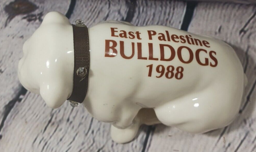 Vth East Palestine Ohio Bulldogs Ceramic Mascot 1988 4.5\