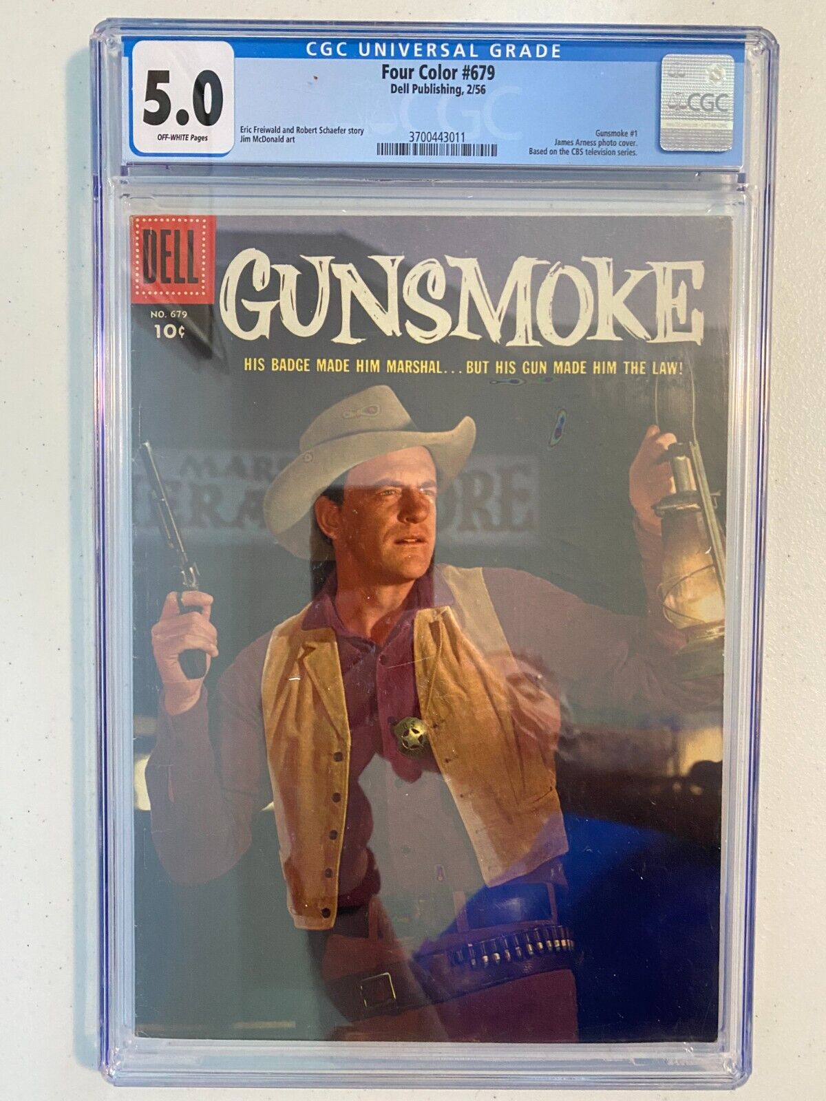 Four Color #679 (1957) CGC 5.0 Dell (GUNSMOKE #1) FIRST TIME IN COMICS -KEY-