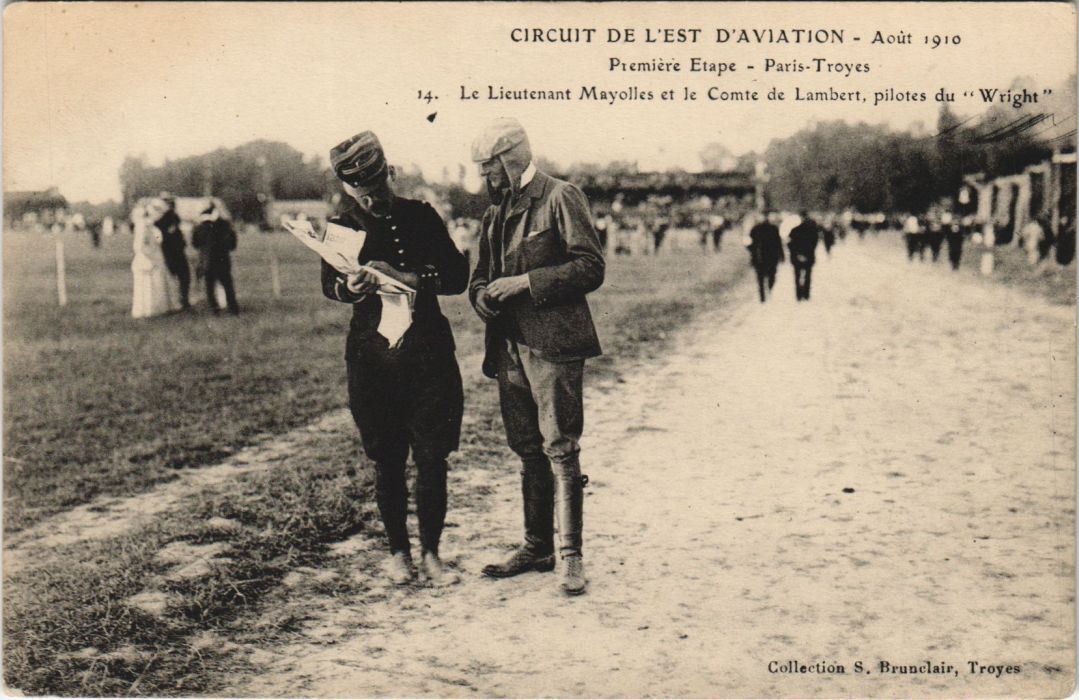 CPA TROYES Circuit de l\'Est Aviation 1910 Lieutenant Mayolles (928128)