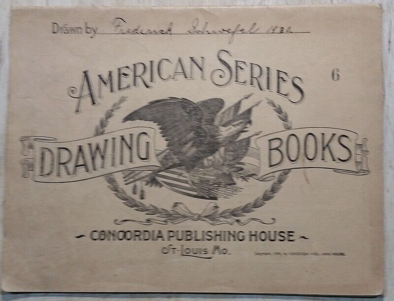 1896 American Series Drawing Books #6 Concordia Publishing House Tools Equipment