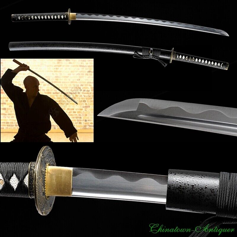Unsharpened Japanese Iaito Sword Iaido Practice Samurai Katana Steel Blade #1249