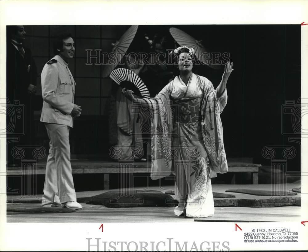 1980 Press Photo Leona Mitchell in Houston Grand Operaâ€s \
