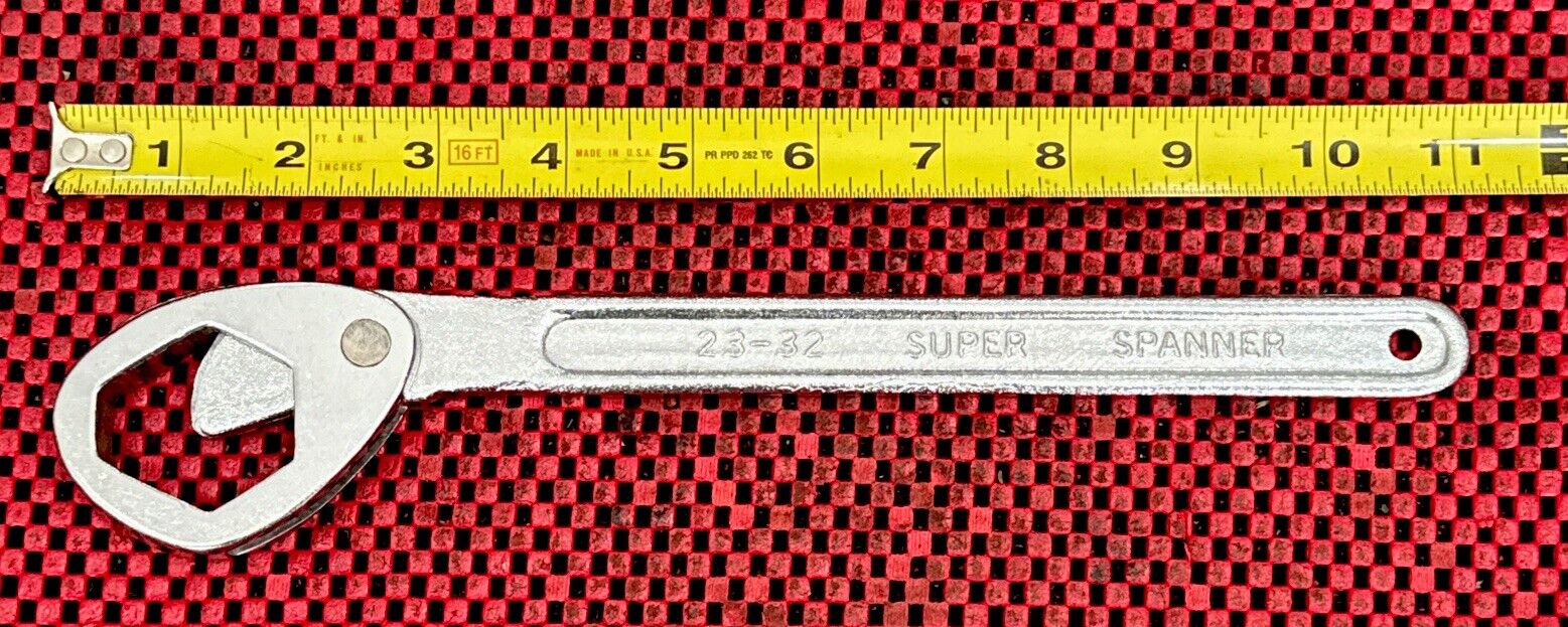 23-32 Heavy Duty SUPER WRENCH 13/16”- 1 1/4” Chrome Plated Box End SUPER SPANNER