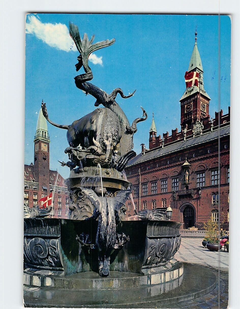 Postcard The Town Hall Copenhagen Denmark