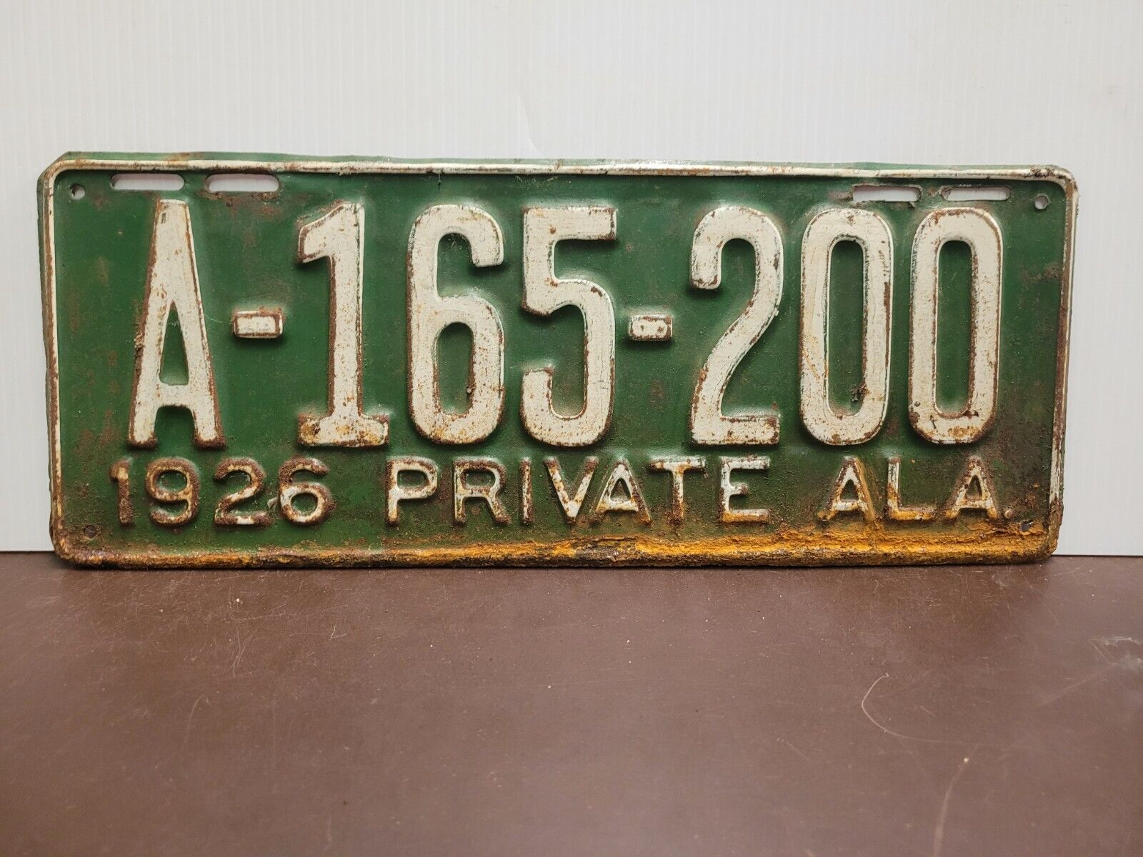 1926 Alabama ORIGINAL  License Plate Tag 