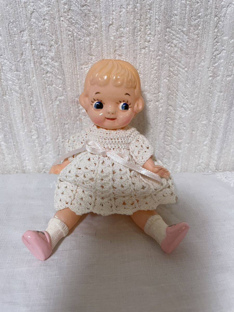 Celluloid Doll Vintage Antique Old Girl Doll