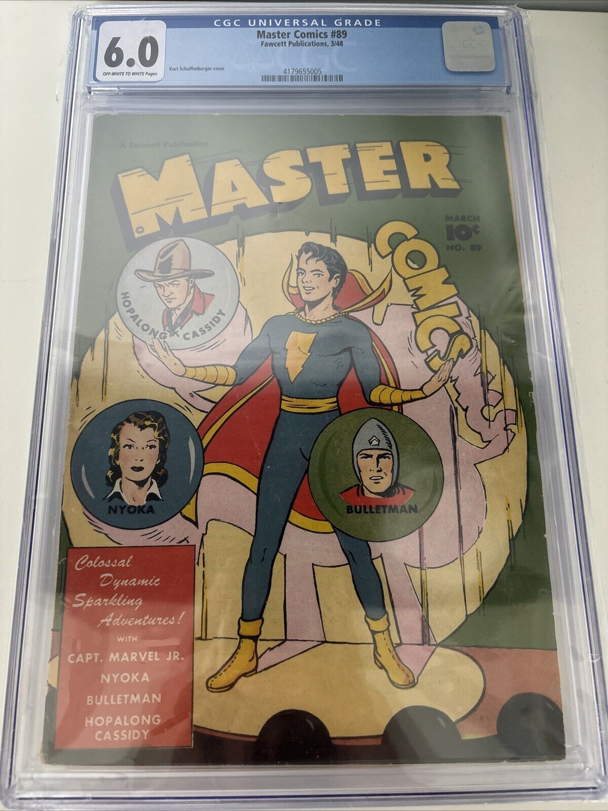 Master Comics #89  CGC 6.0 Crowley 1948 Comic Book Golden Age Bulletman Nyoka