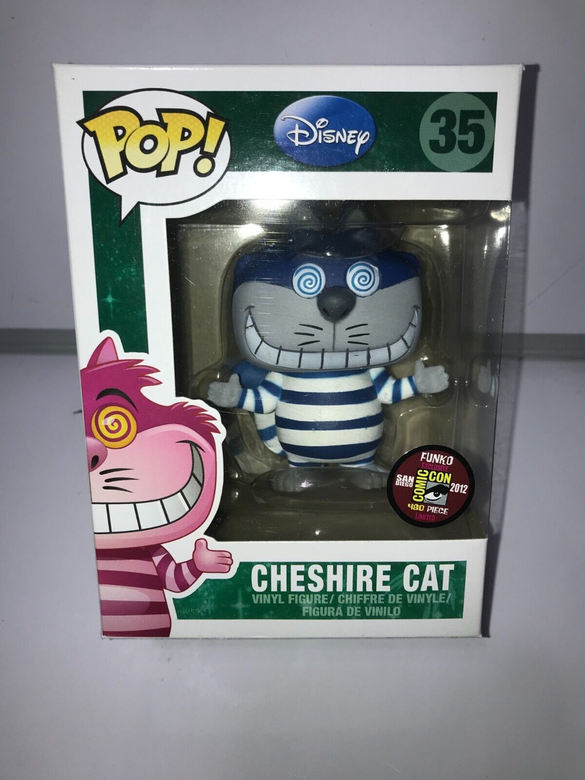 2012 SDCC Funko Pop Disney Alice in Wonderland Blue Cheshire Cat #35