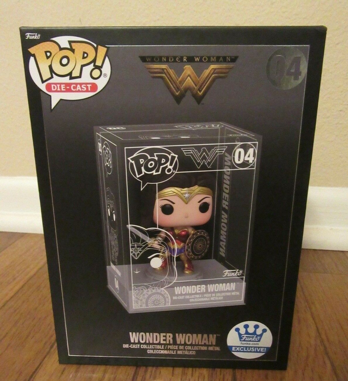 Funko Pop Die-Cast Wonder Woman #04 Wonder Woman Funko Exclusive DC Comics New 