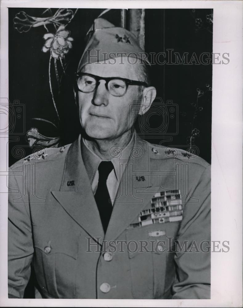 1954 Press Photo portrait of U.S. Major General Charles W. Christenberry