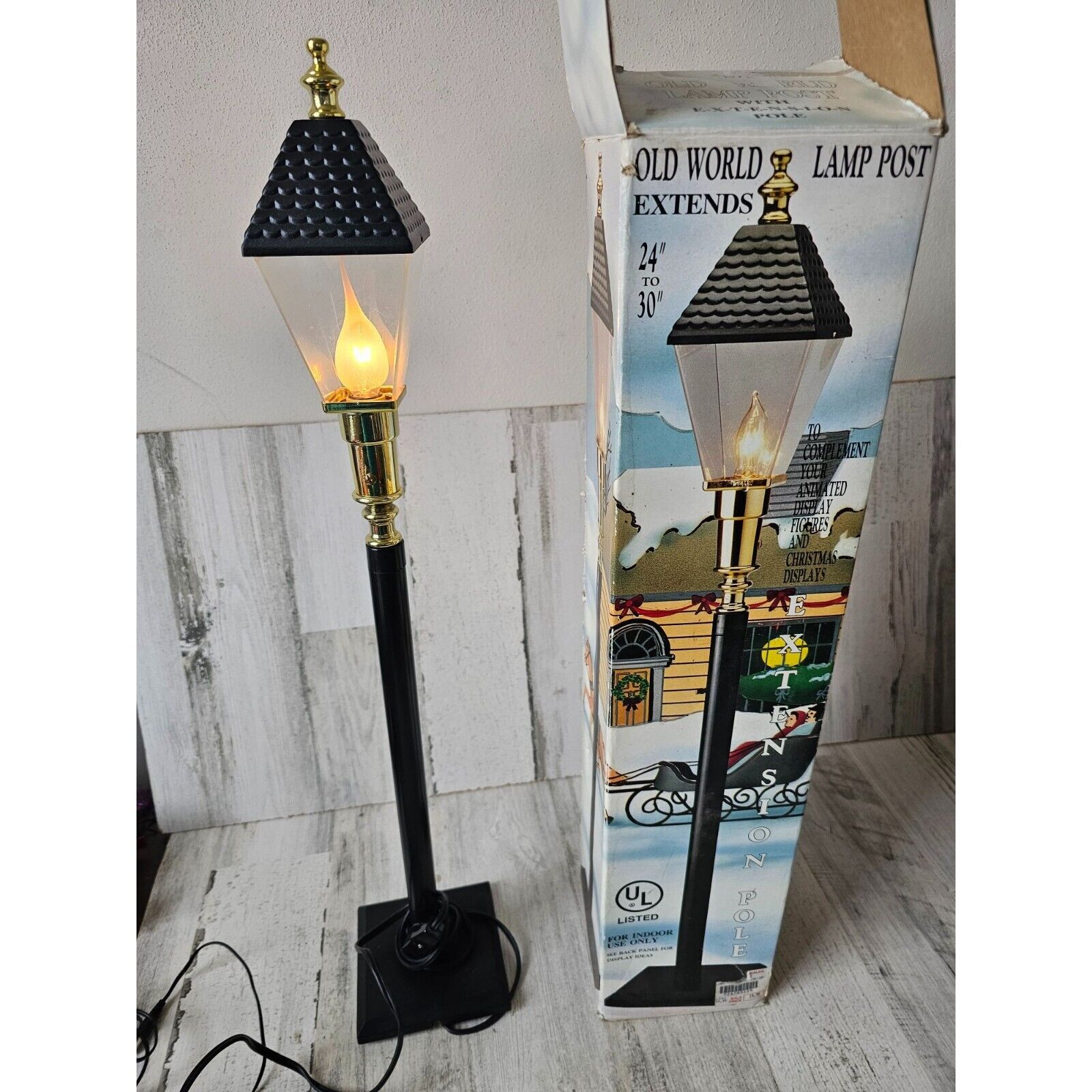 Telco old world lamp post light vintage pole extension home decor