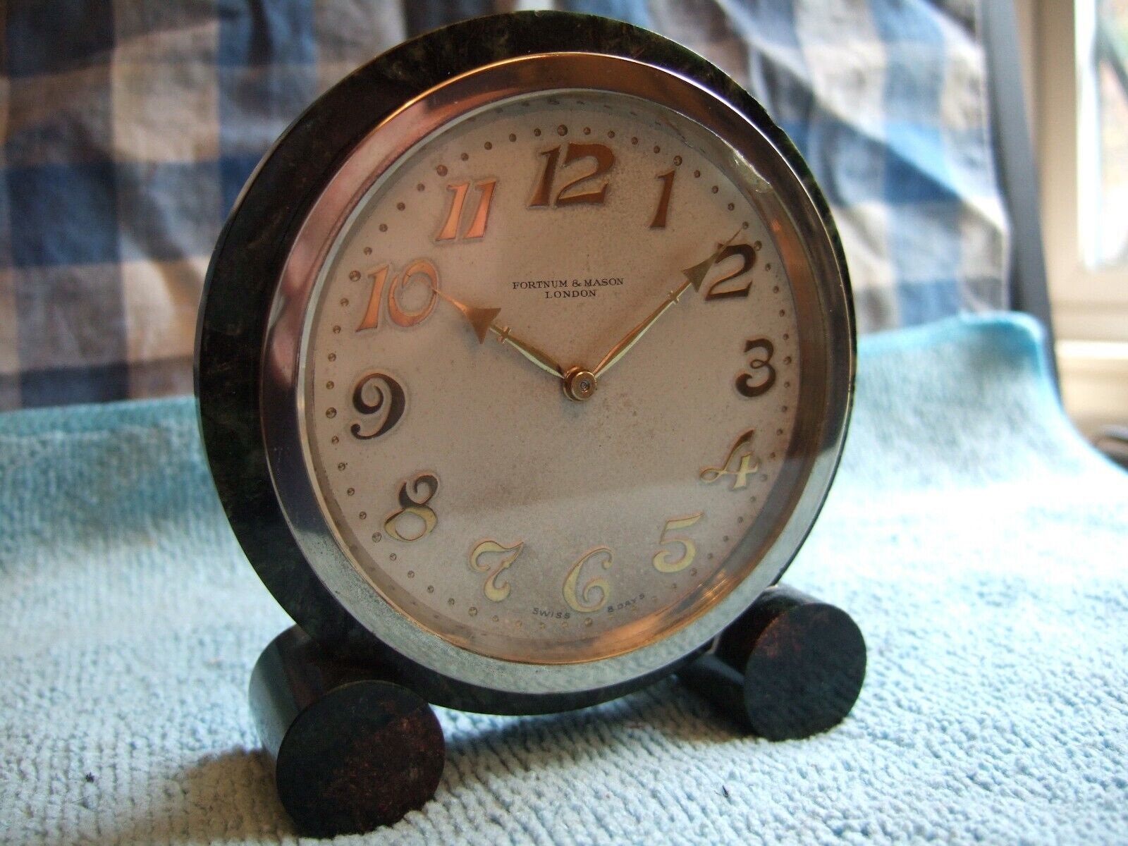VERY RARE Beautiful Vintage Fortnum & Mason Swiss Made 8 Day Clock